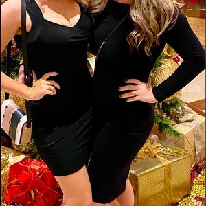 Va Va Voom Black Midi Dress